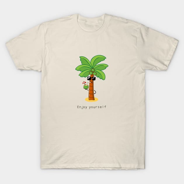 cute coconut tree T-Shirt by wordspotrayal